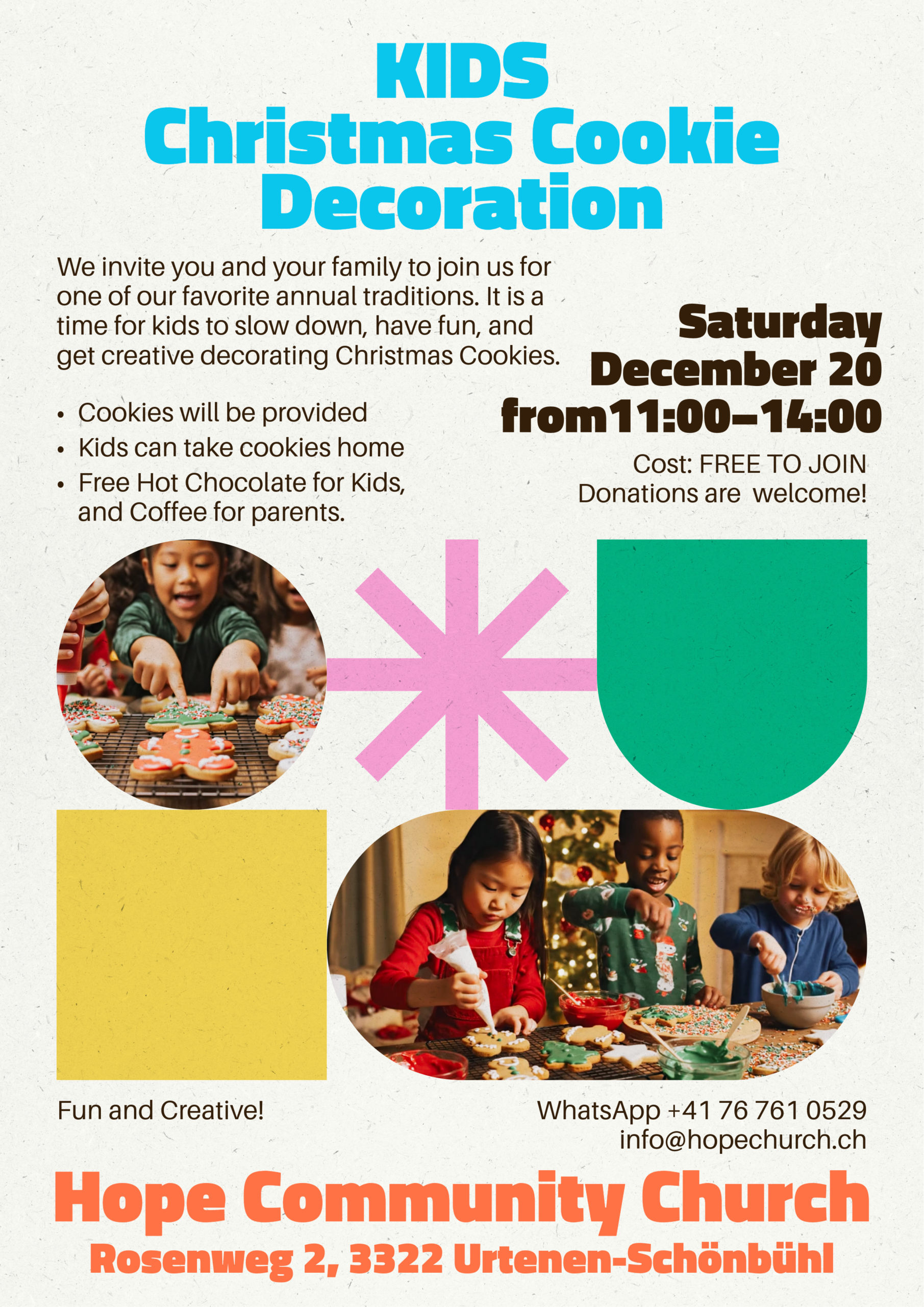 Christmas Cookie Decoration Day Flyer (English)
