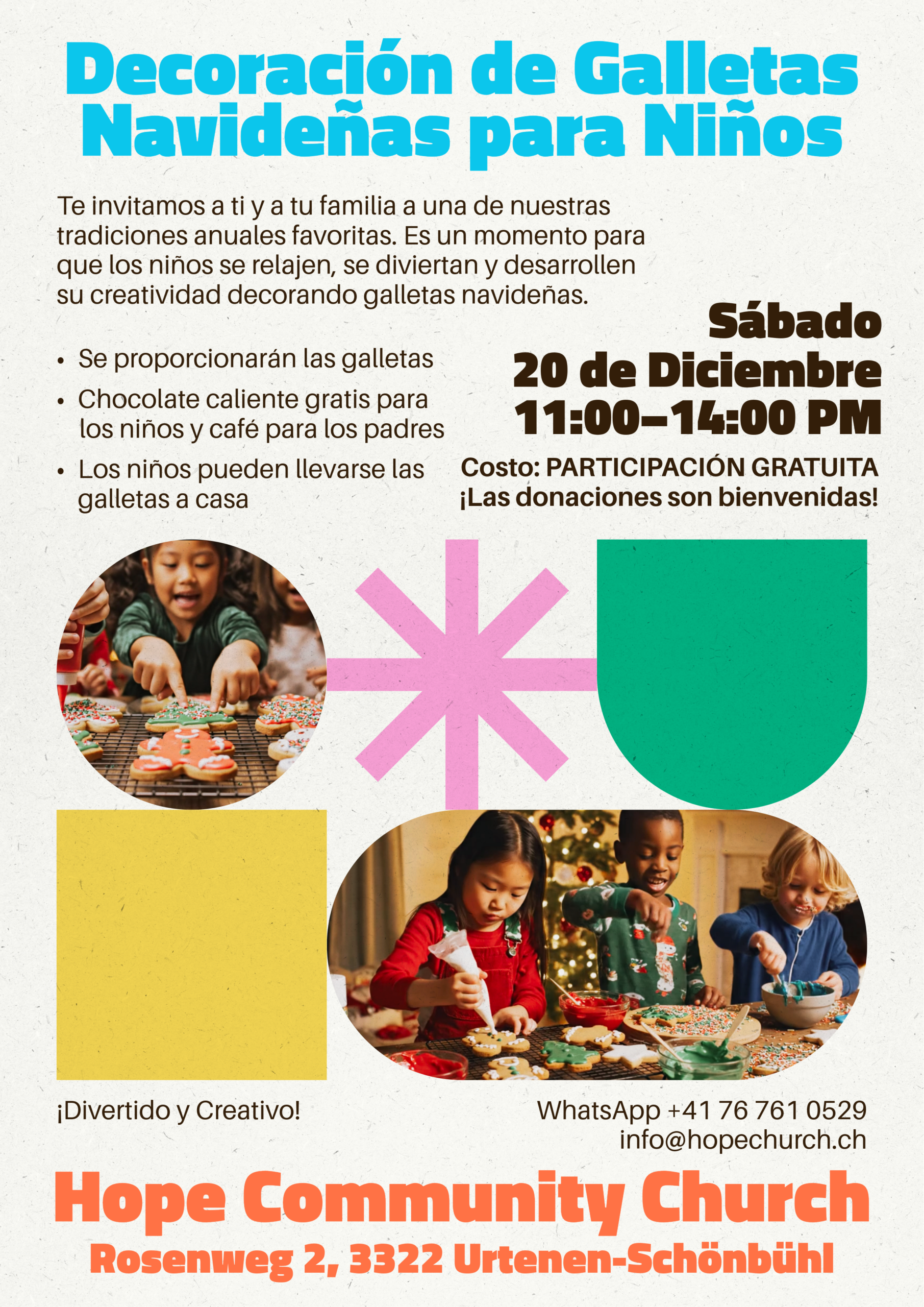 Día de Decoración de Galletas Flyer (Español)